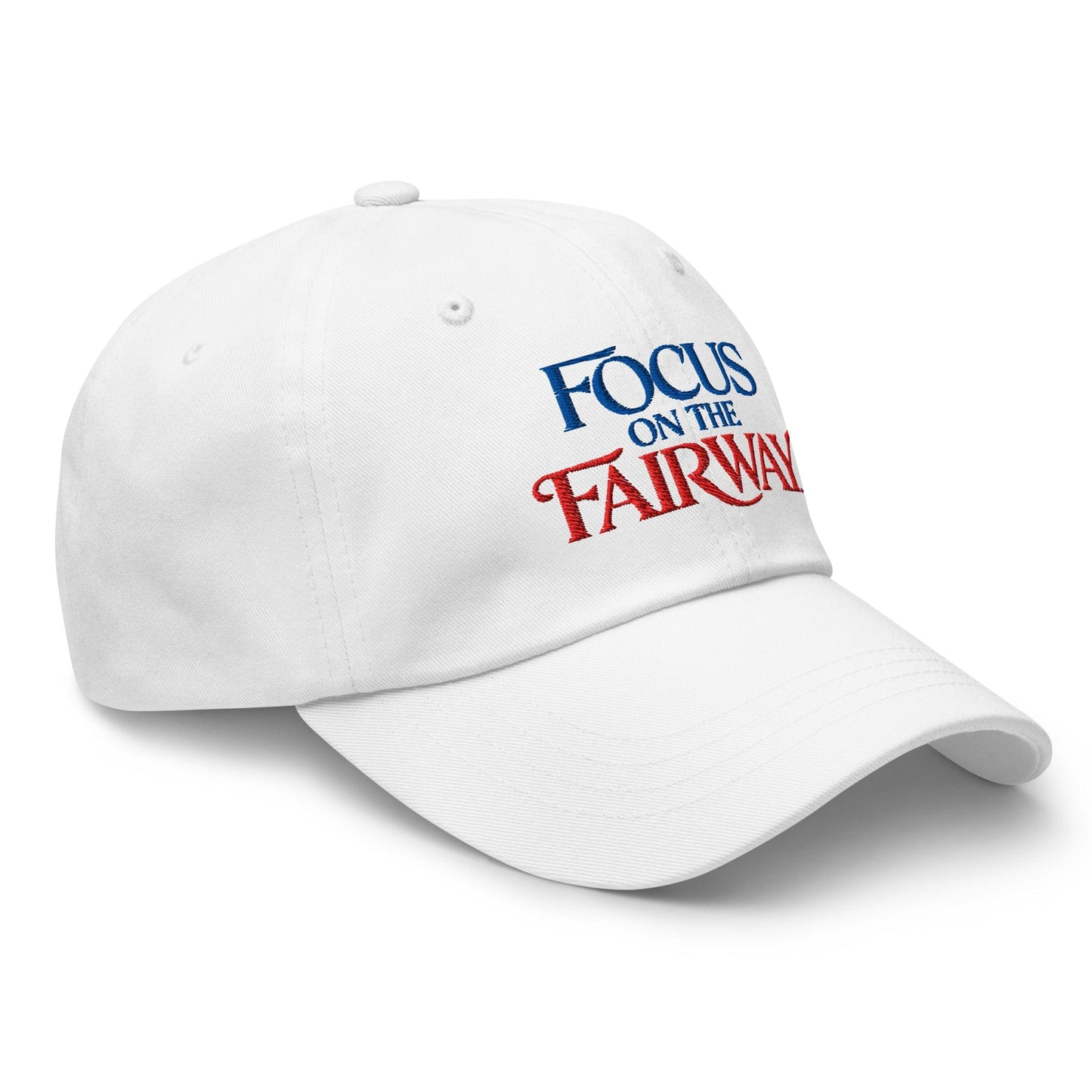 Focus on the Fairway Embroidered Golf Cap - Funny Golf Tee by Swing Epic