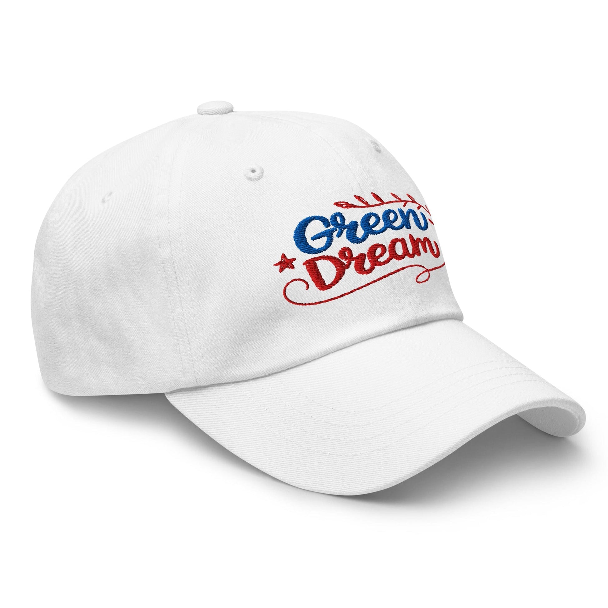 Green Dream Stars and Leaves Fun Embroidered Golf Cap - Funny Golf Tee by Swing Epic