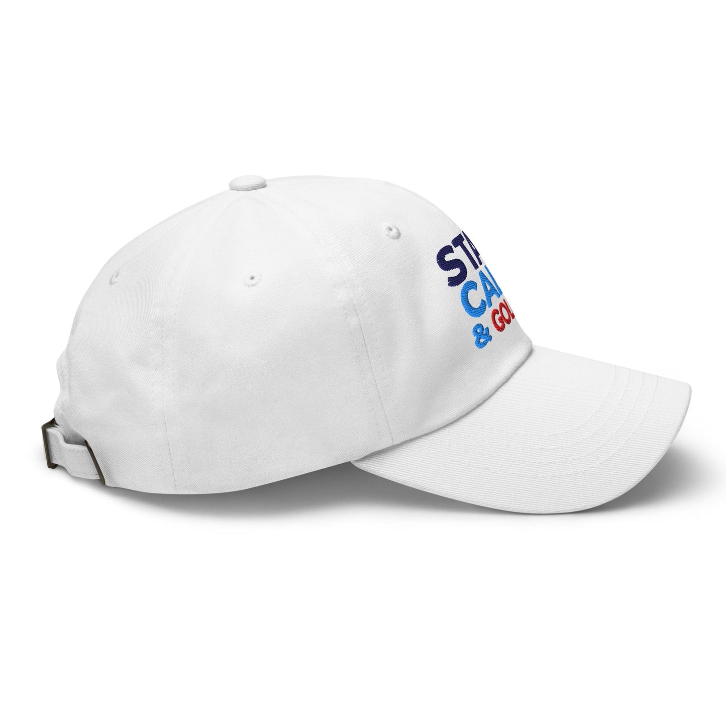 Stay Calm & Golf On Funny Embroidered Golf Cap - Funny Golf Tee by Swing Epic