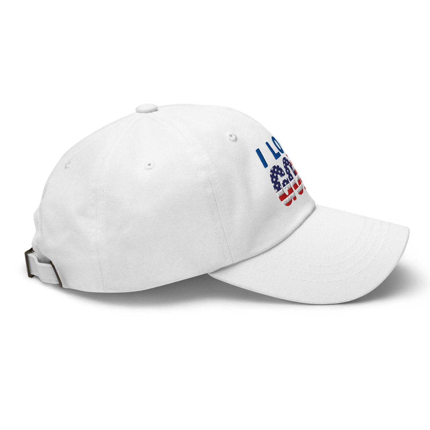 I Love Golf USA Flag Patriotic Embroidered Golf Cap - Funny Golf Tee by Swing Epic