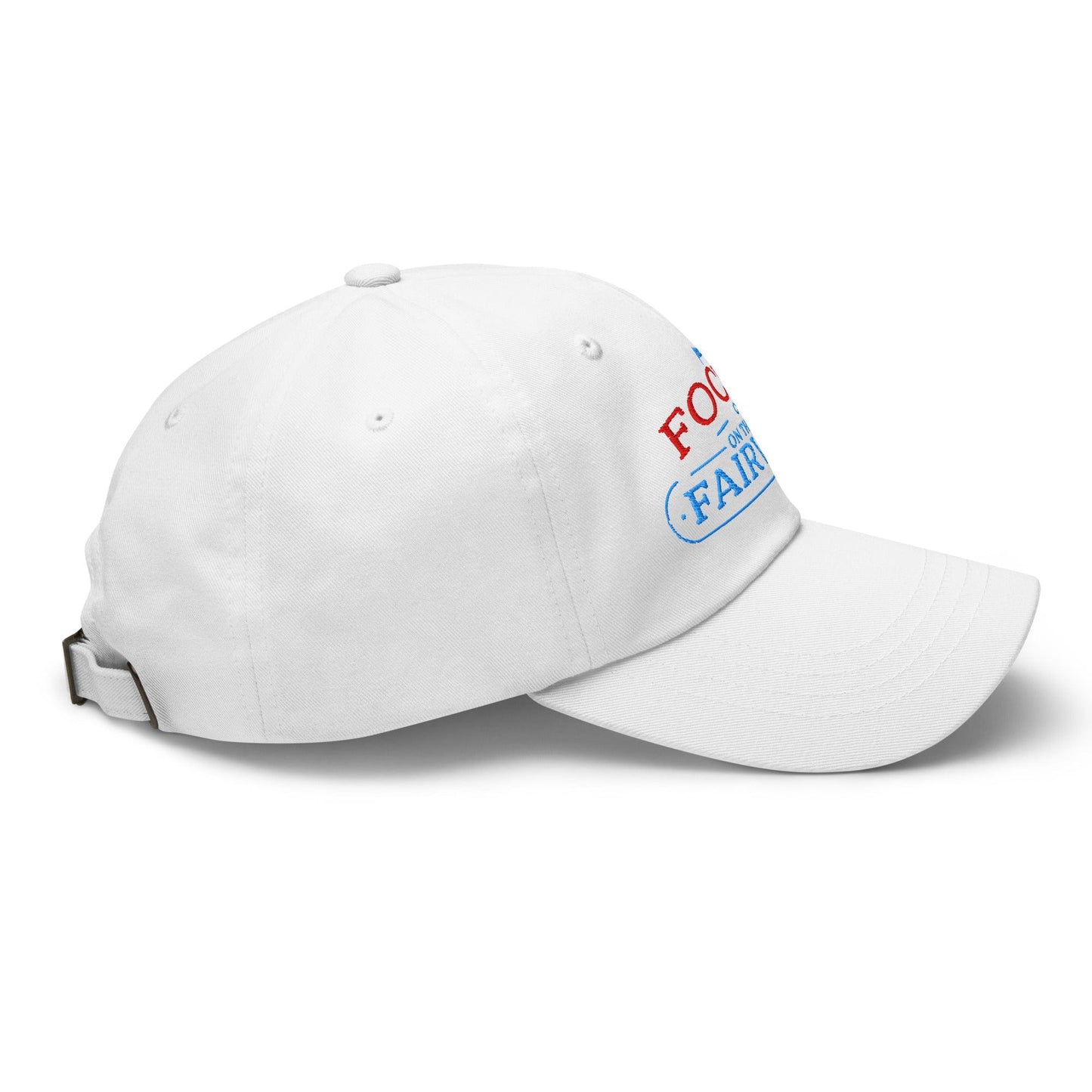 Focus on the Fairway Flag Embroidered Golf Cap - Funny Golf Tee by Swing Epic