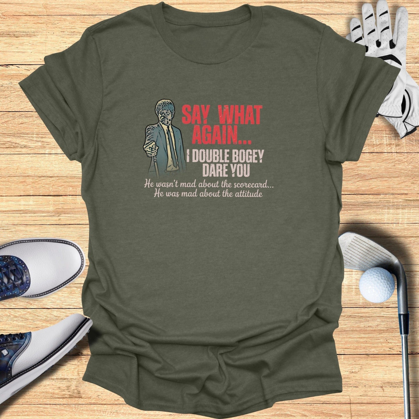 Double Bogey Dare You T-Shirt - Funny Golf Tee by Swing Epic