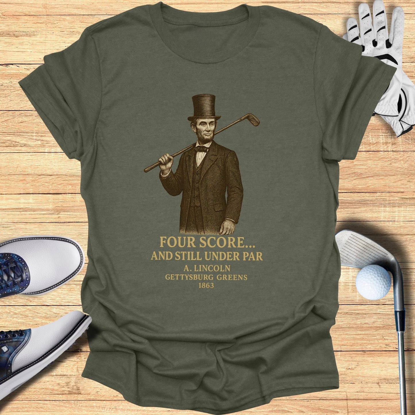 Four Score T-Shirt - Funny Golf Tee by Swing Epic