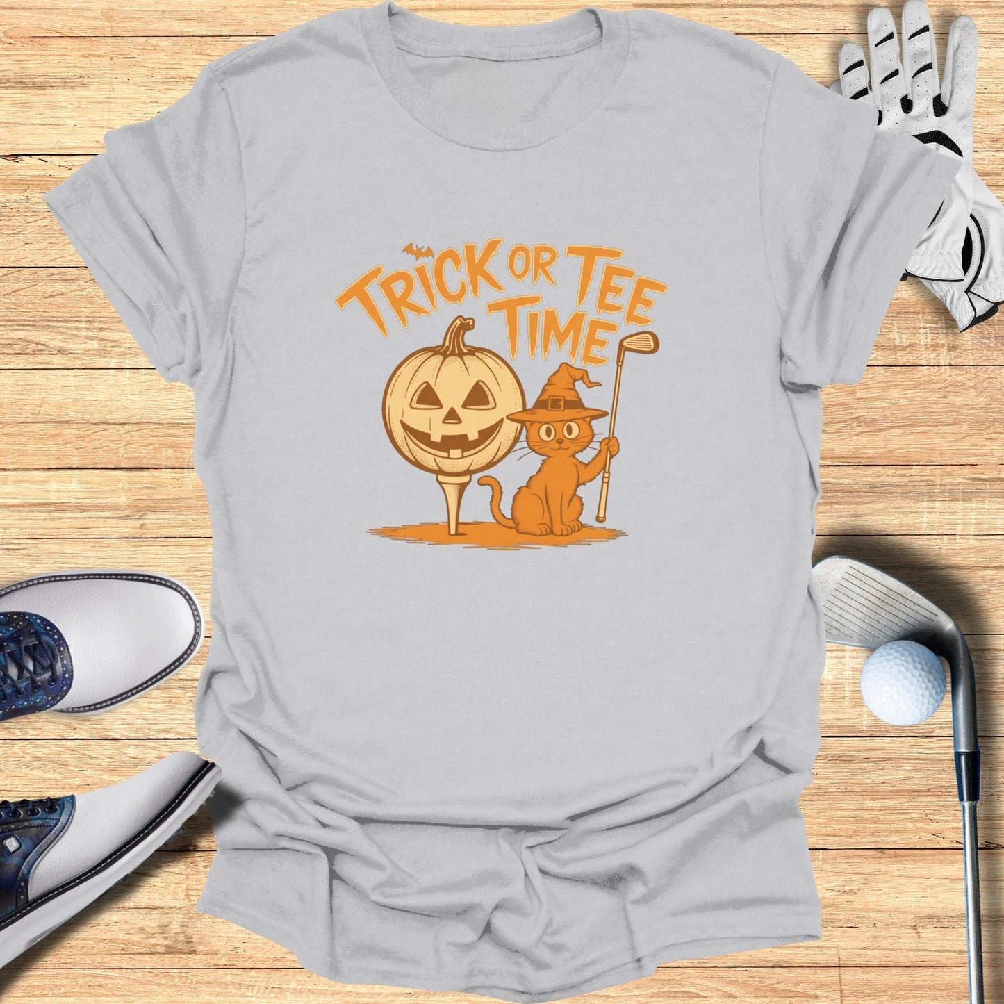 Trick or Tee Time T-Shirt - Funny Golf Tee by Swing Epic
