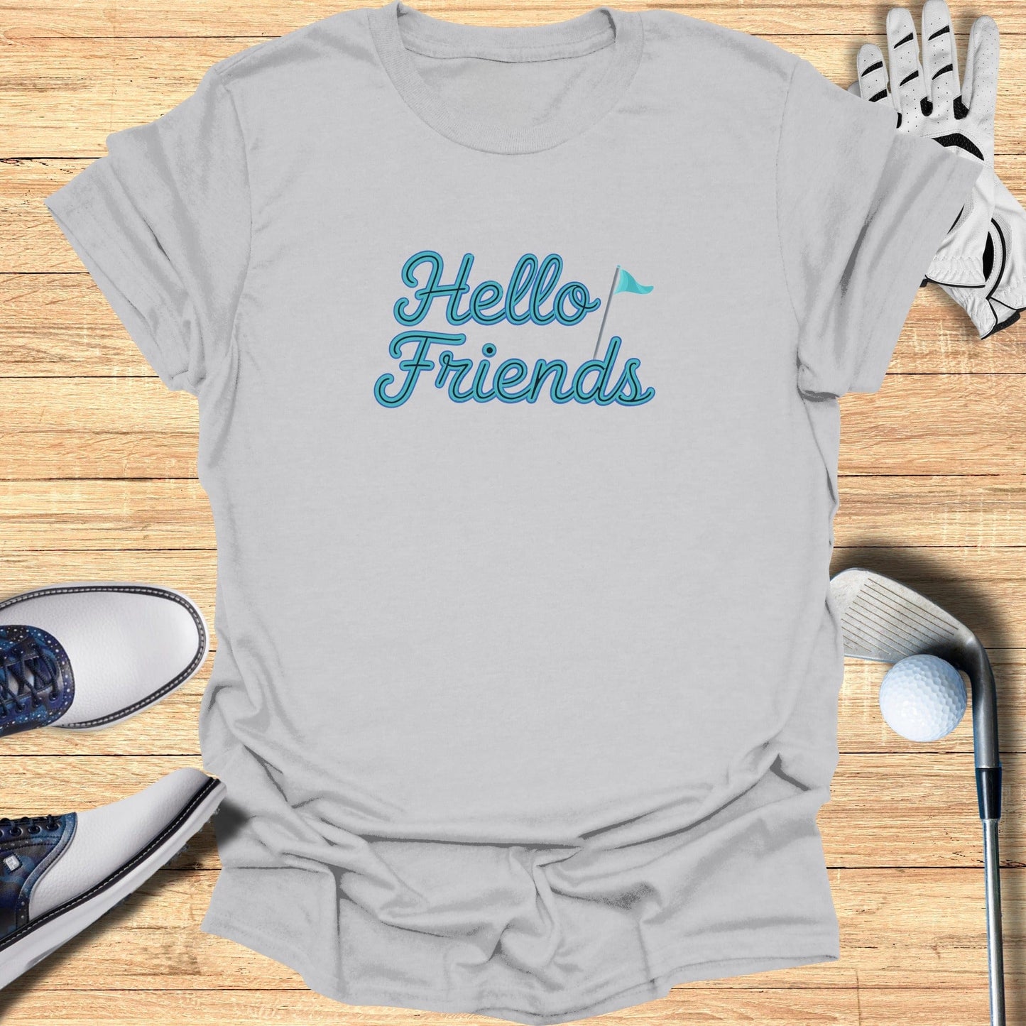 Hello Friends T-Shirt - Funny Golf Tee by Swing Epic