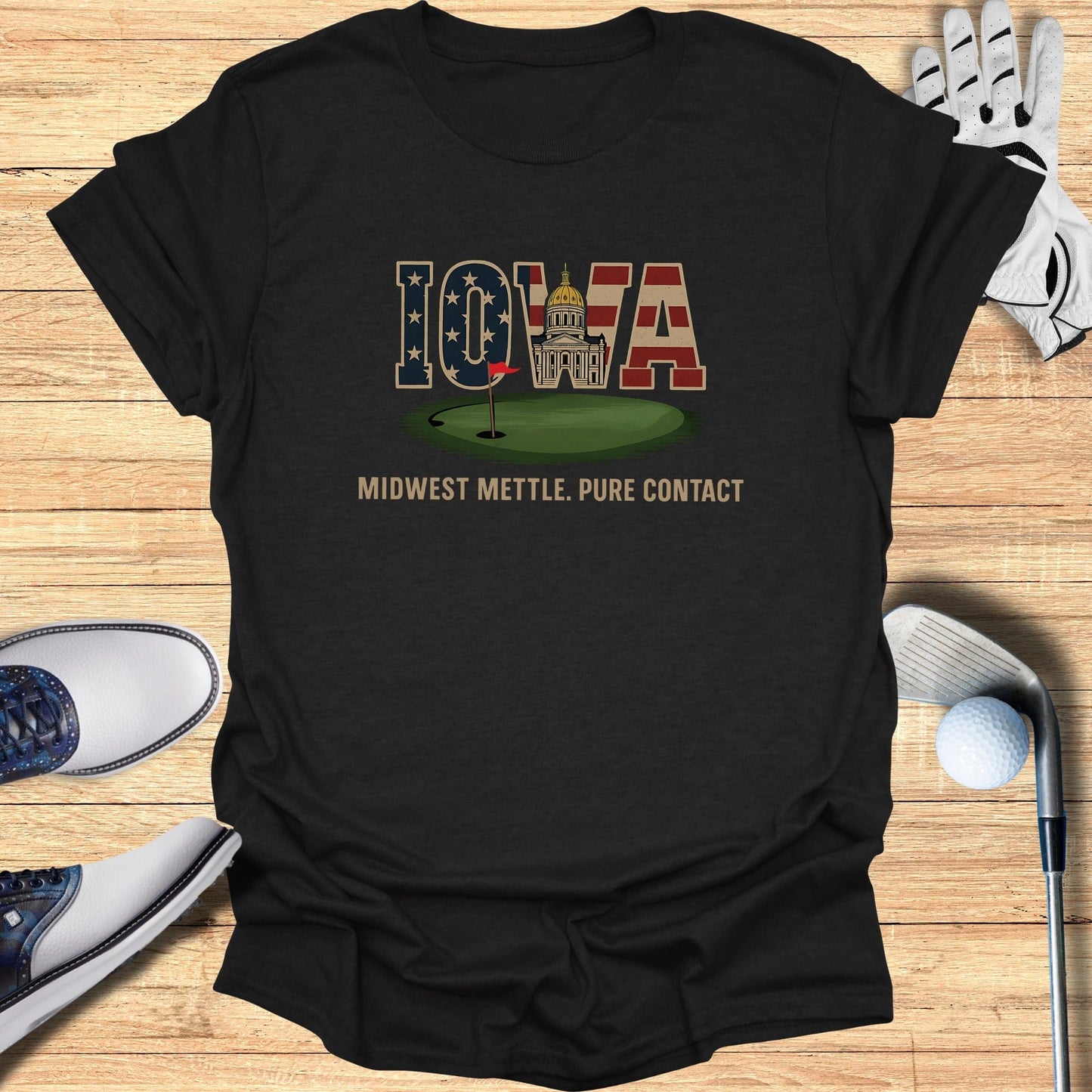 Iowa Golf T-Shirt - Funny Golf Tee by Swing Epic