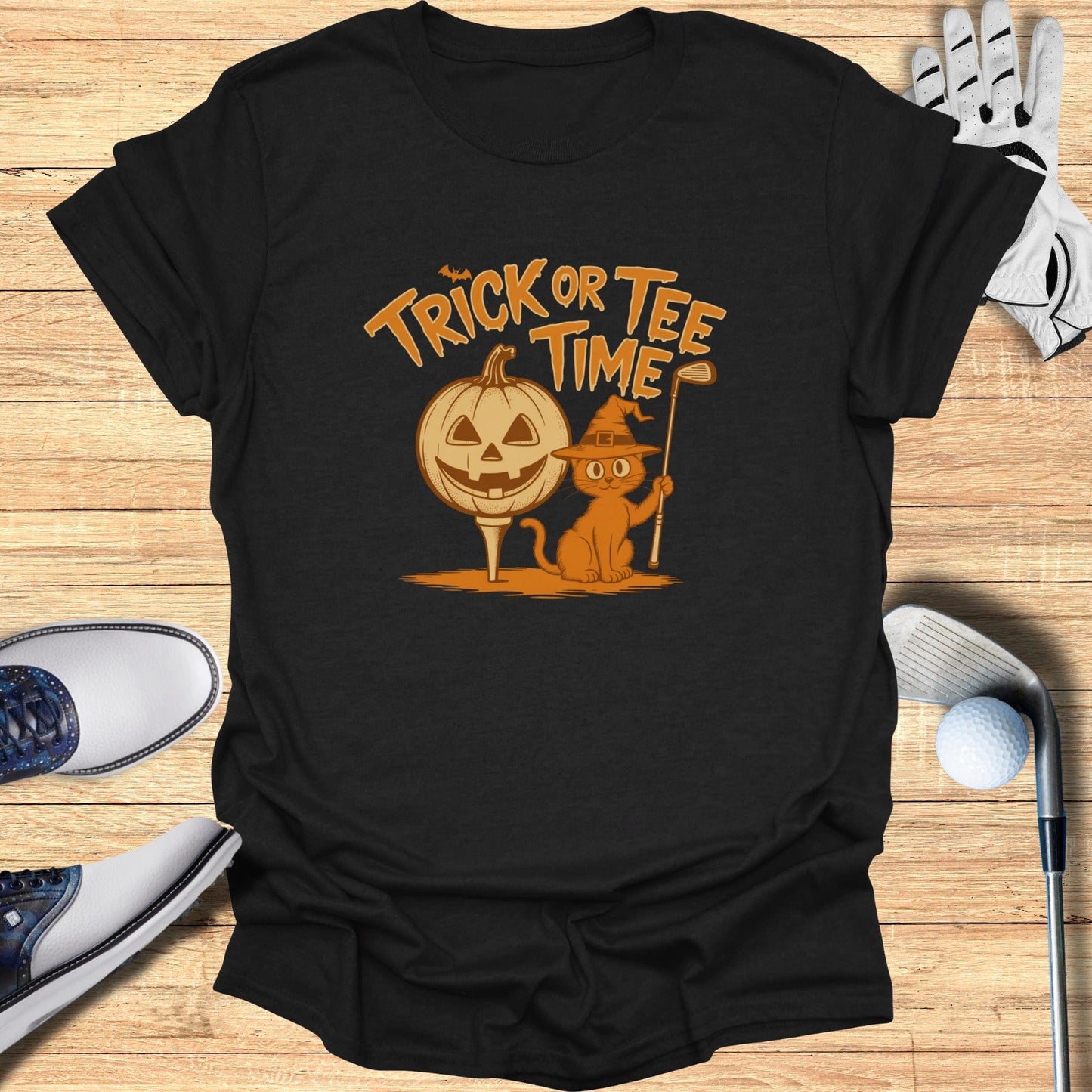 Trick or Tee Time T-Shirt - Funny Golf Tee by Swing Epic