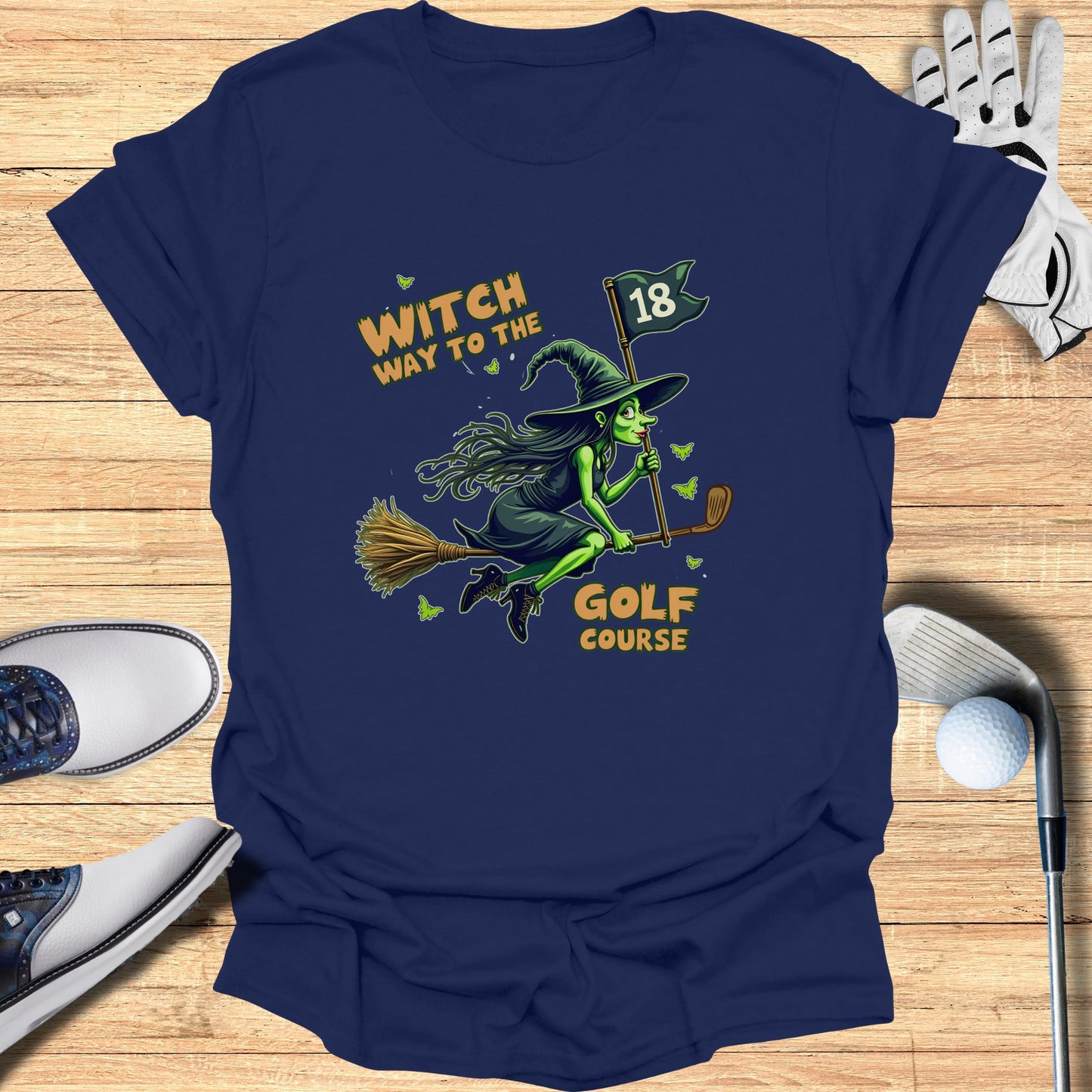 Witch Way to the 18 Golf Course T-shirt product type
