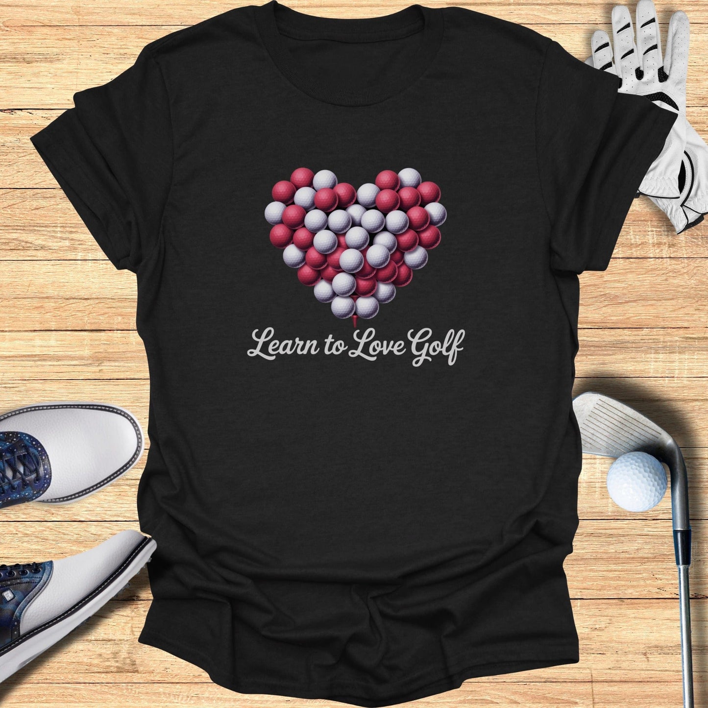 Learn to Love Golf T-Shirt - Funny Golf Tee by Swing Epic