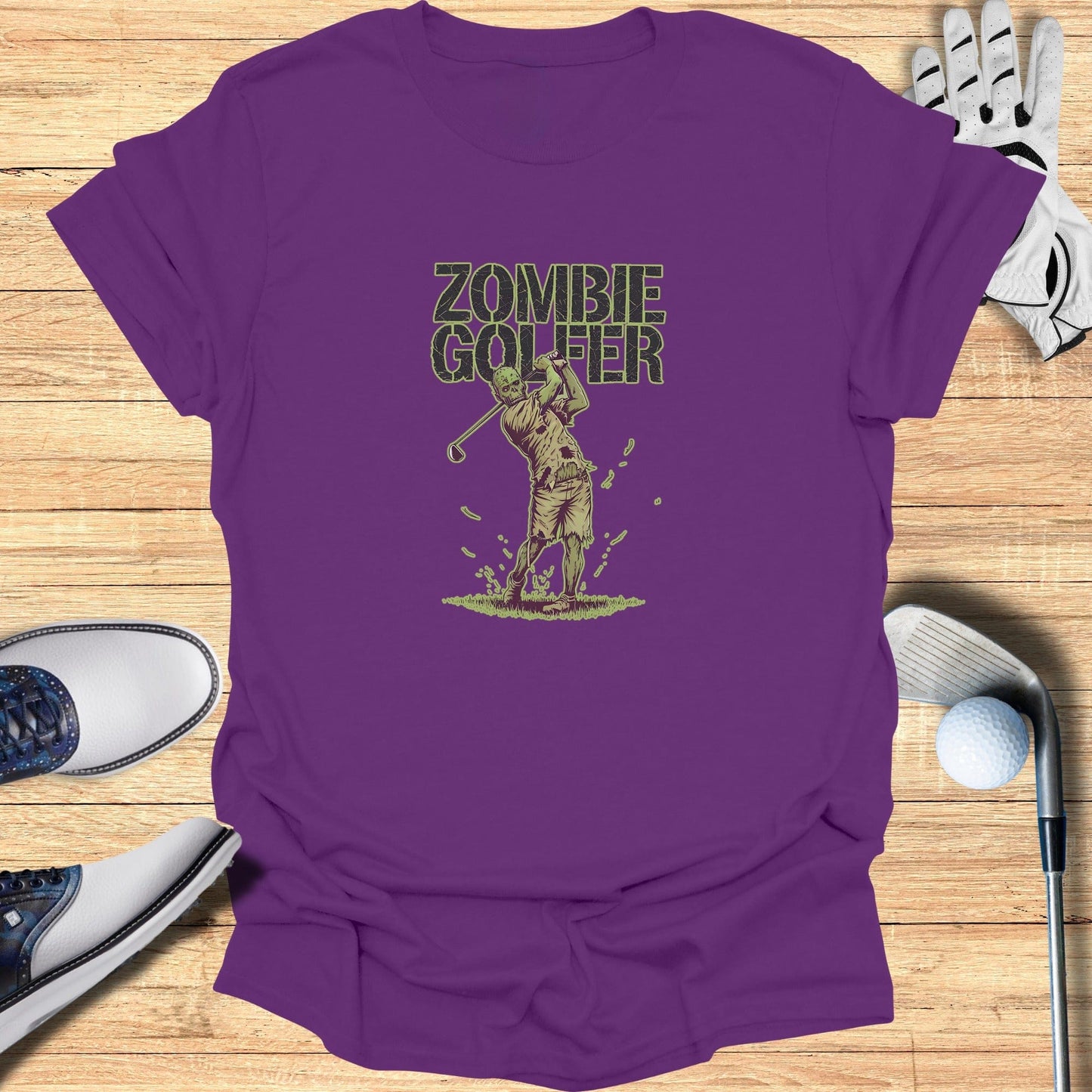 Zombie Golfer T-Shirt - Funny Golf Tee by Swing Epic