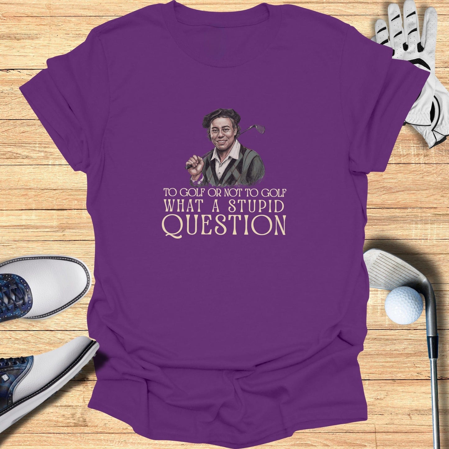 To Golf or Not to Golf T-Shirt - Funny Golf Tee by Swing Epic