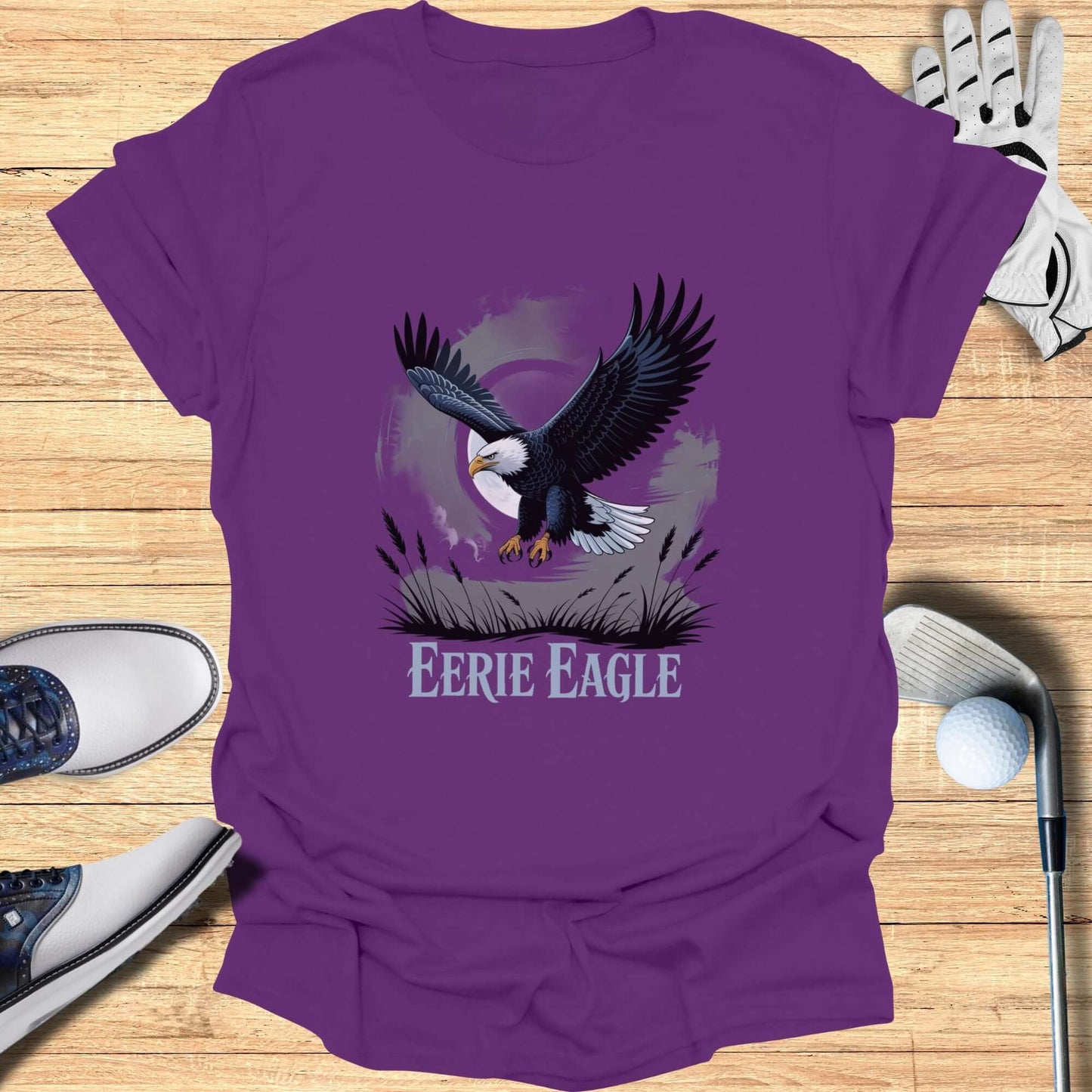 Eerie Eagle T-Shirt - Funny Golf Tee by Swing Epic