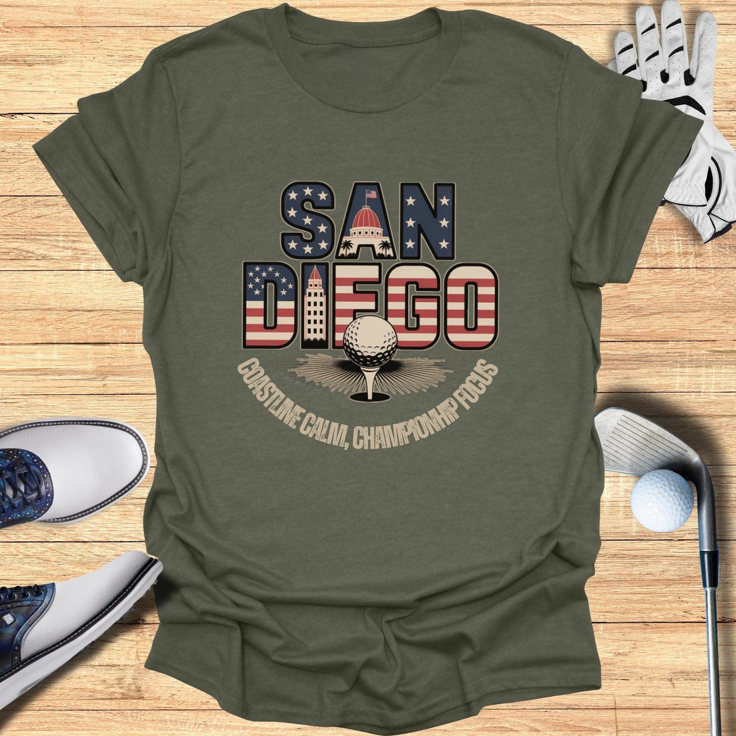 San Diego Golf T-Shirt - Funny Golf Tee by Swing Epic