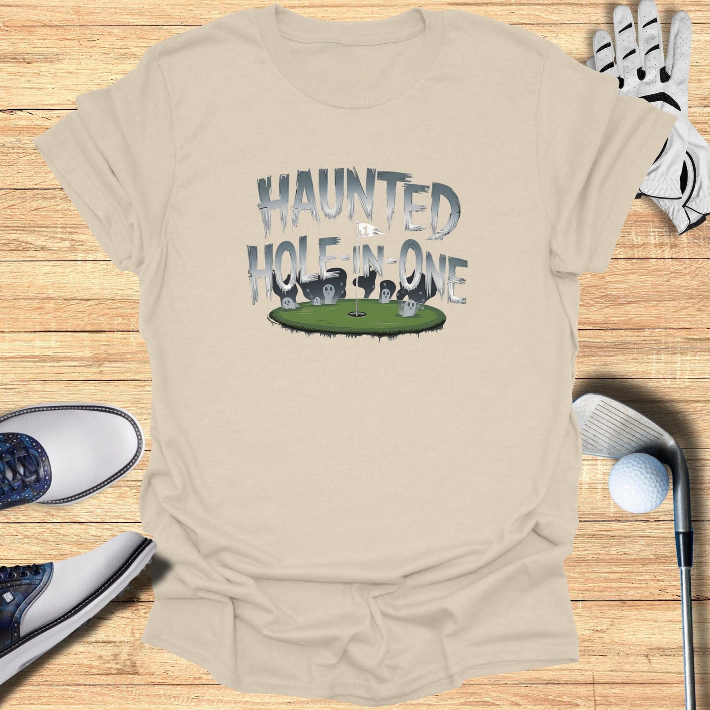 Haunted Hole In One T-Shirt - Funny Golf Tee by Swing Epic