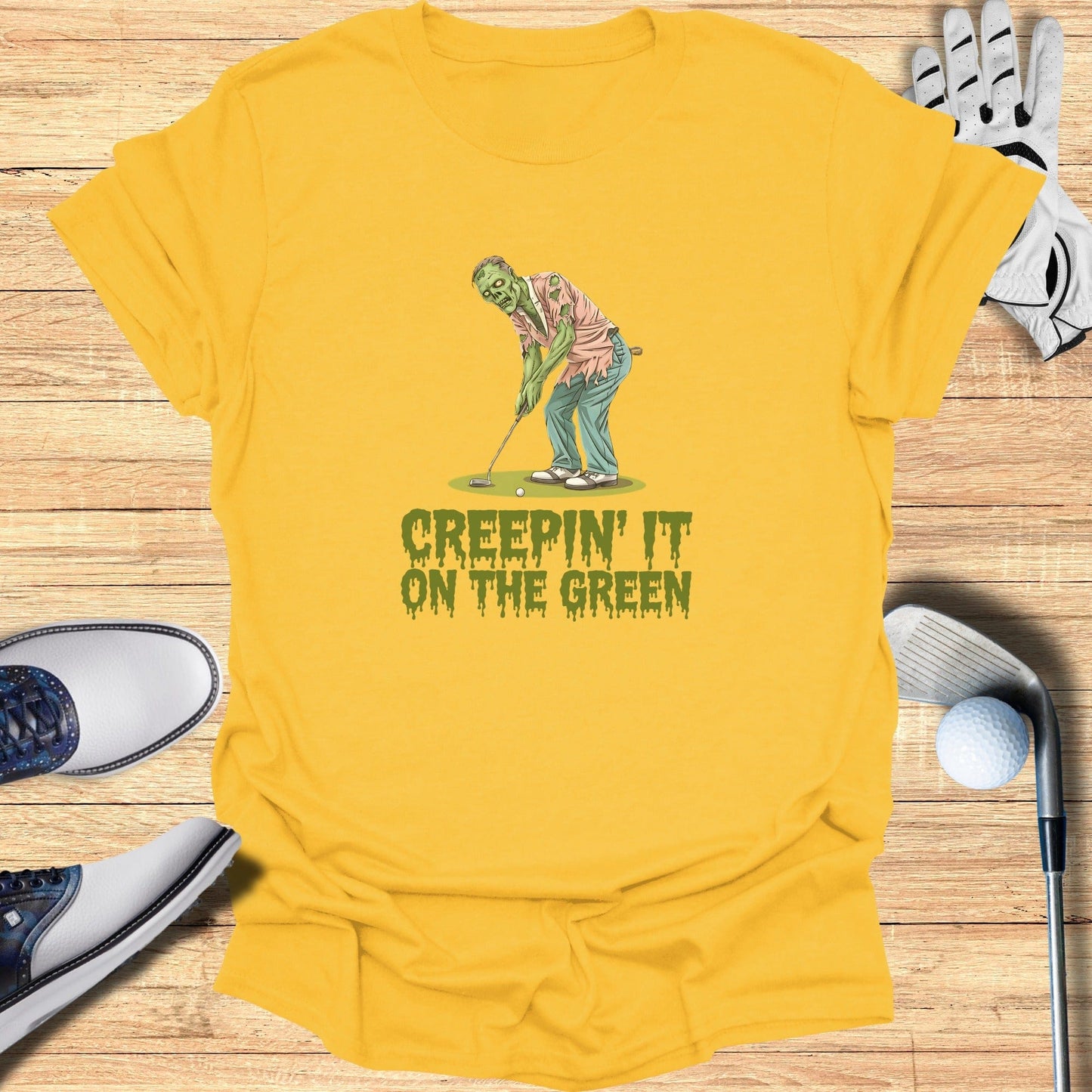 Creepin’ It on the Green T-Shirt - Funny Golf Tee by Swing Epic