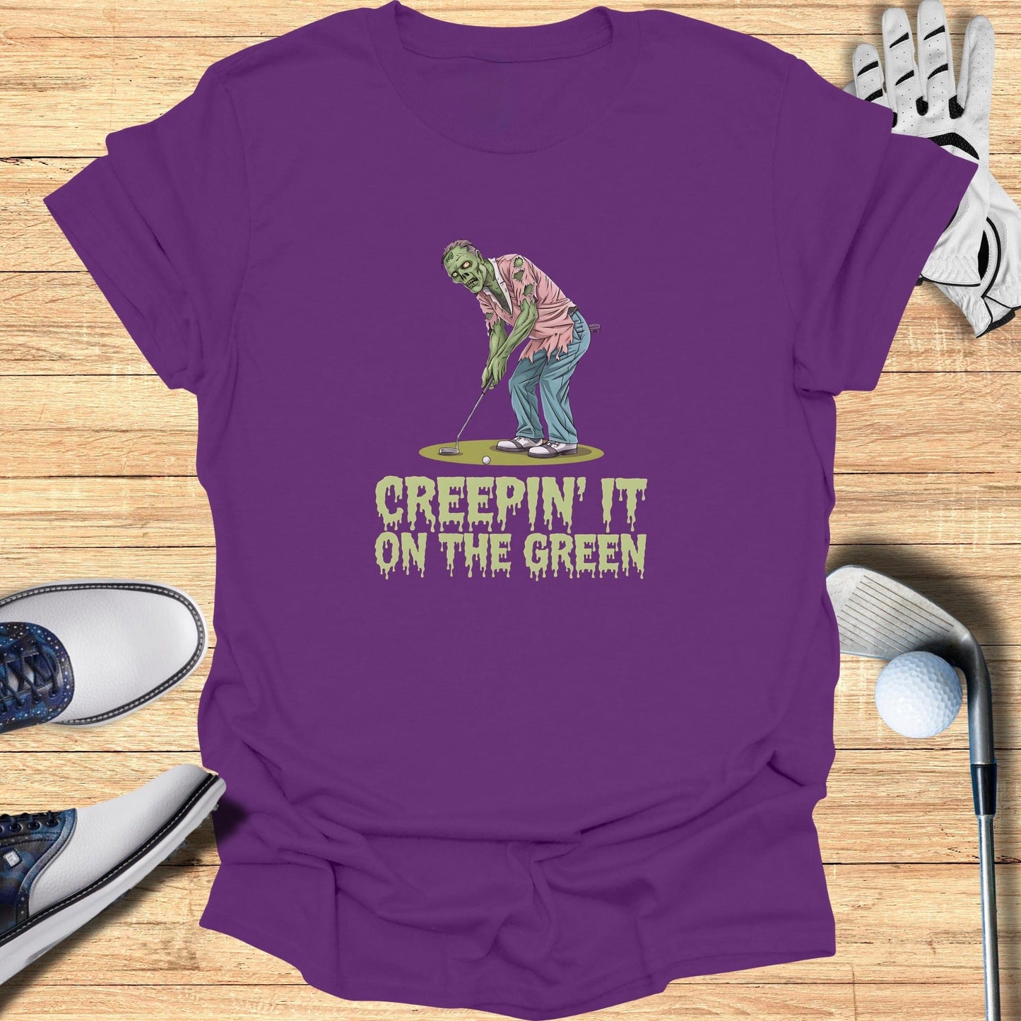 Creepin’ It on the Green T-Shirt - Funny Golf Tee by Swing Epic