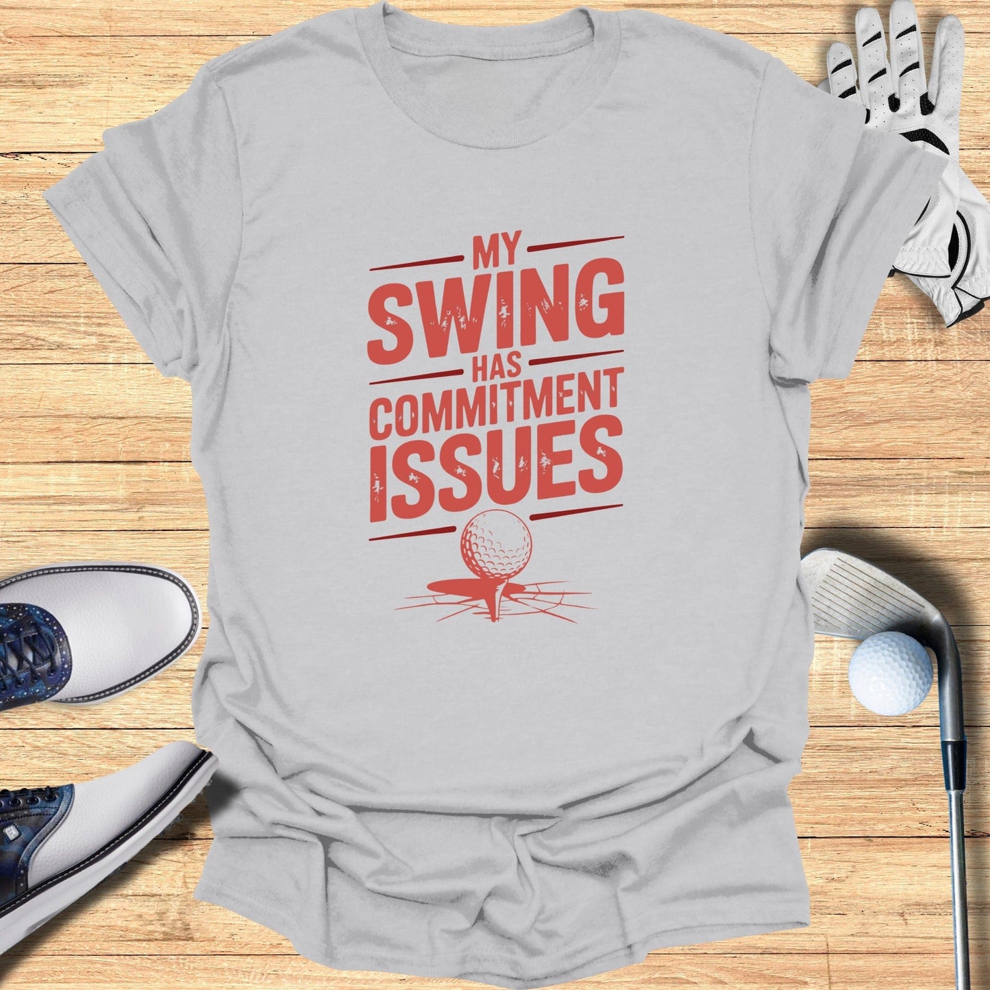 Commitment Issues Swing T-Shirt - Funny Golf Tee by Swing Epic