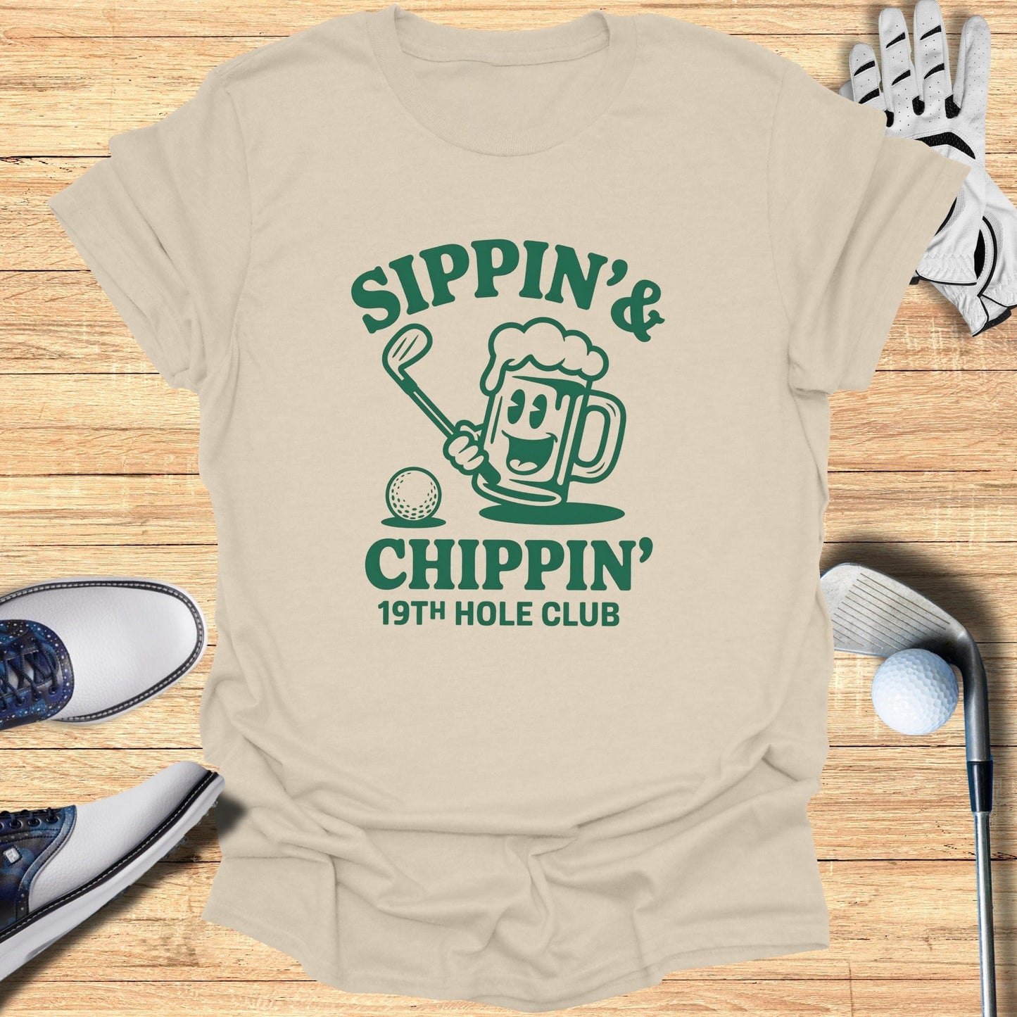 Sippin’ & Chippin’ T-Shirt - Funny Golf Tee by Swing Epic