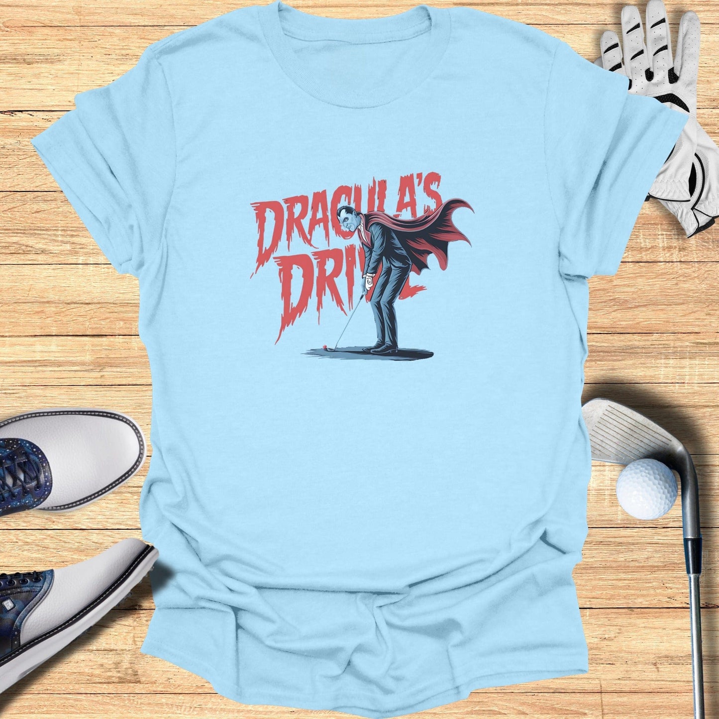 Dracula’s Drive T-Shirt - Funny Golf Tee by Swing Epic