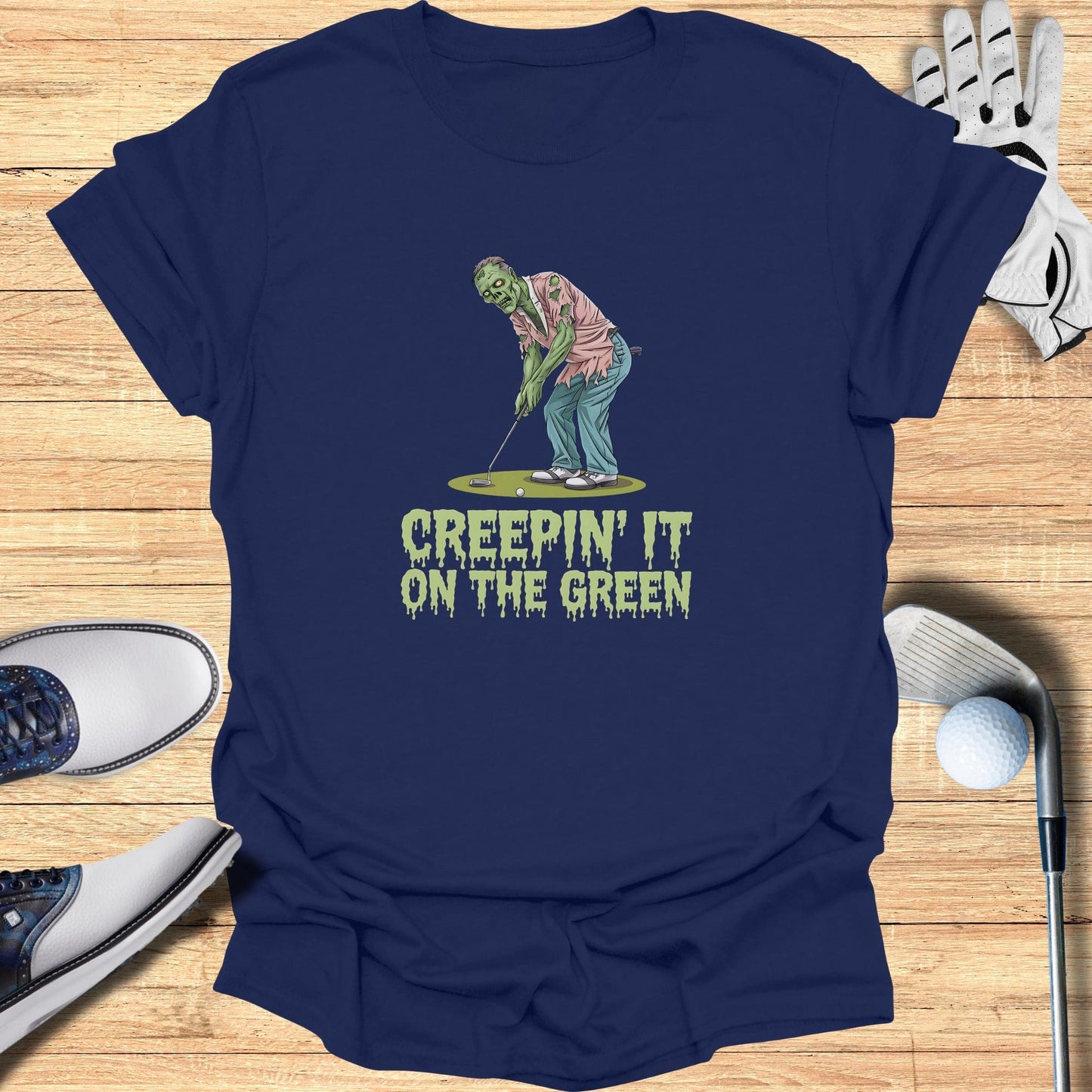 Creepin’ It on the Green T-Shirt - Funny Golf Tee by Swing Epic