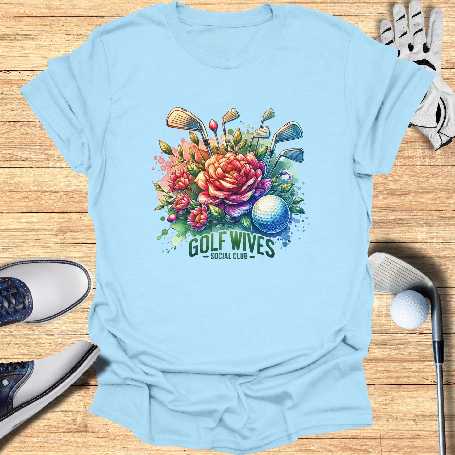 Golf Wives Social Club Floral Pattern T-shirt product type