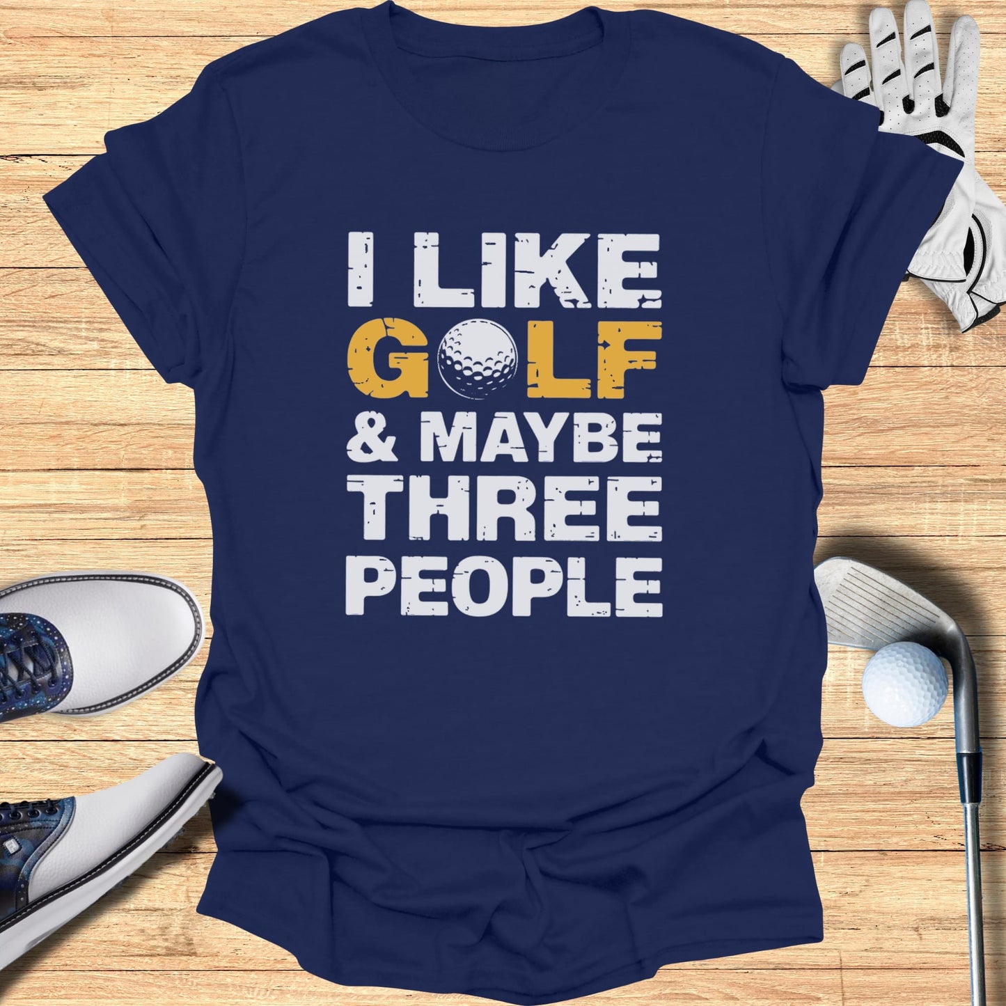 Golf, Dog, Three People T-Shirt