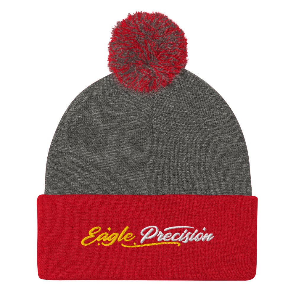 Eagle Precision Embroidered Golf Pom-Pom Beanie - Funny Golf Tee by Swing Epic
