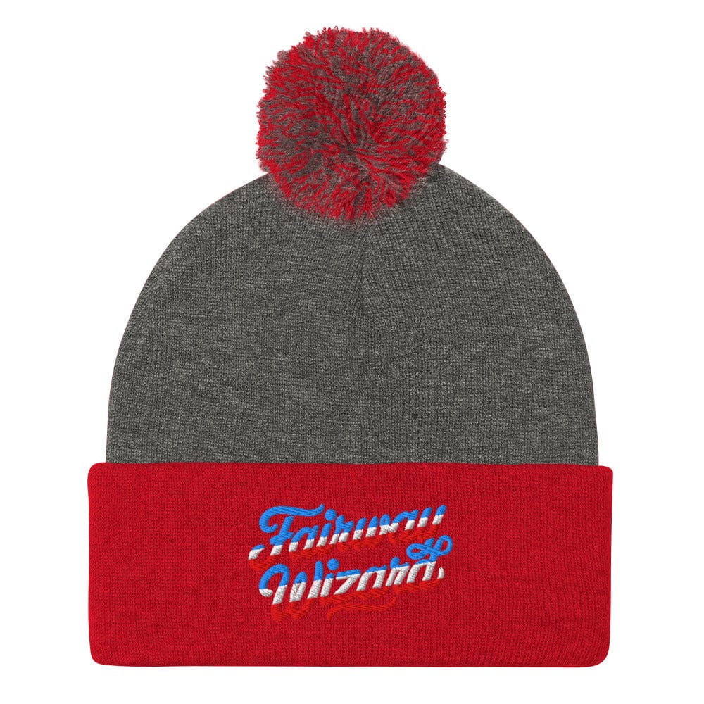 Fairway Wizard Embroidered Golf Pom-Pom Beanie - Funny Golf Tee by Swing Epic