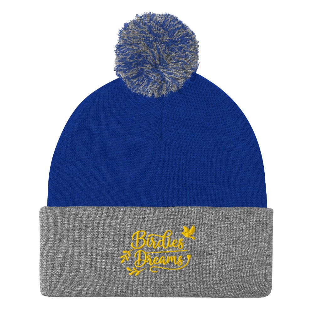 Birdies Dreams Embroidered Golf Pom-Pom Beanie - Funny Golf Tee by Swing Epic