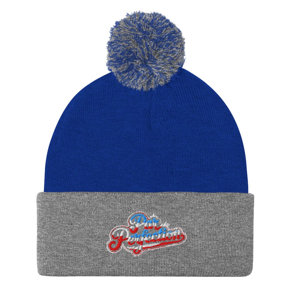 Par Perfection Embroidered Golf Pom-Pom Beanie - Funny Golf Tee by Swing Epic