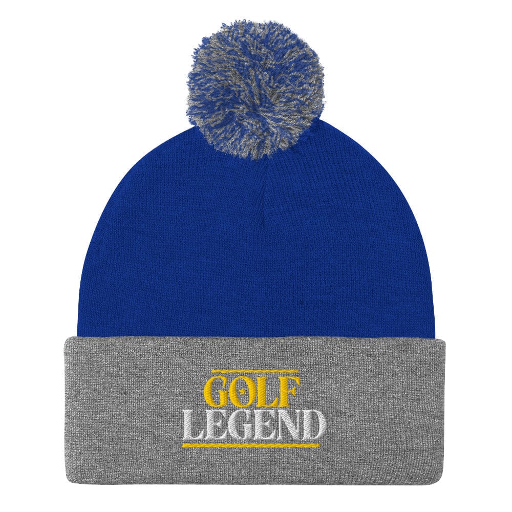 Golf Legend Be a Star Fun Embroidered Golf Pom-Pom Beanie - Funny Golf Tee by Swing Epic