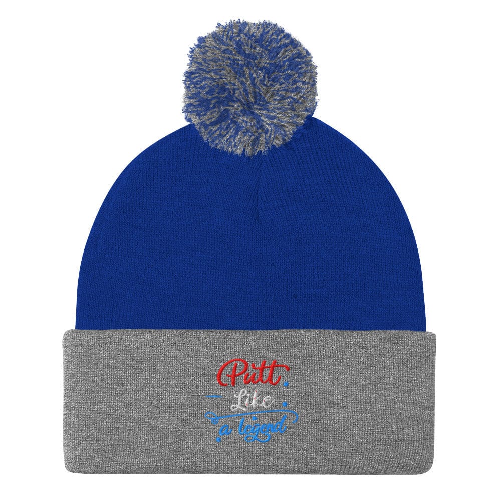 Putt Like A Legend Fun Embroidered Golf Pom-Pom Beanie - Funny Golf Tee by Swing Epic