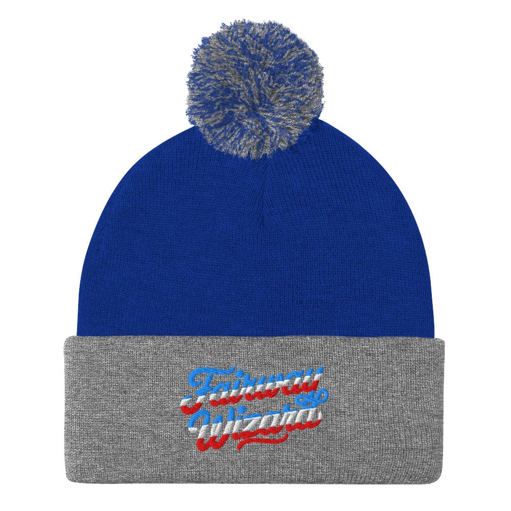 Fairway Wizard Embroidered Golf Pom-Pom Beanie - Funny Golf Tee by Swing Epic