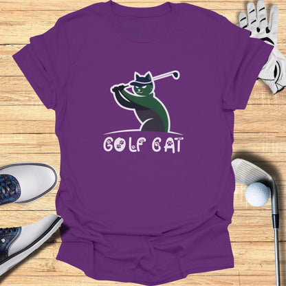 Golf Cat T-Shirt - Funny Golf Tee by Swing Epic
