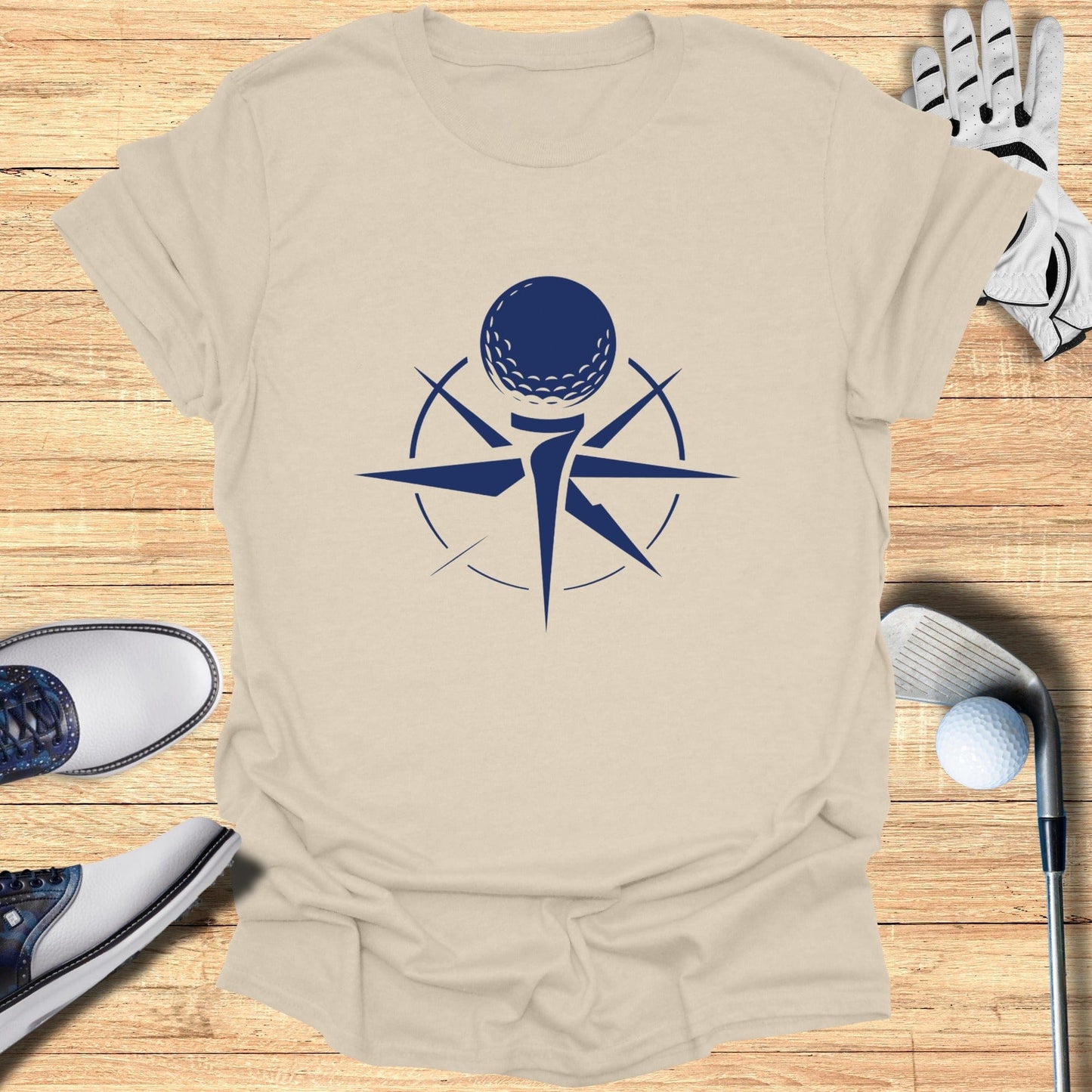 Golf Ball Design T-shirt for Sports Enthusiasts