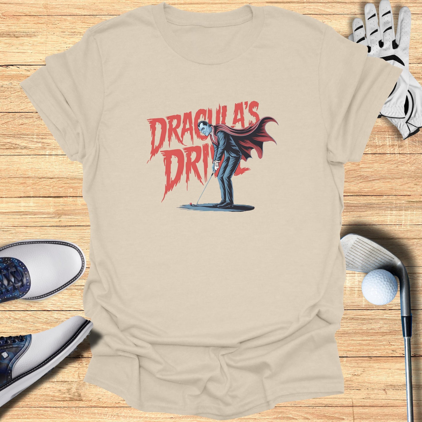 Dracula's Drive Golfing Graphic T-Shirt product