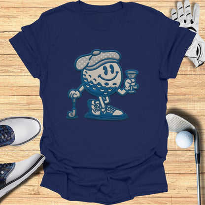 Retro Golf Character in Cap Graphic T-Shirt