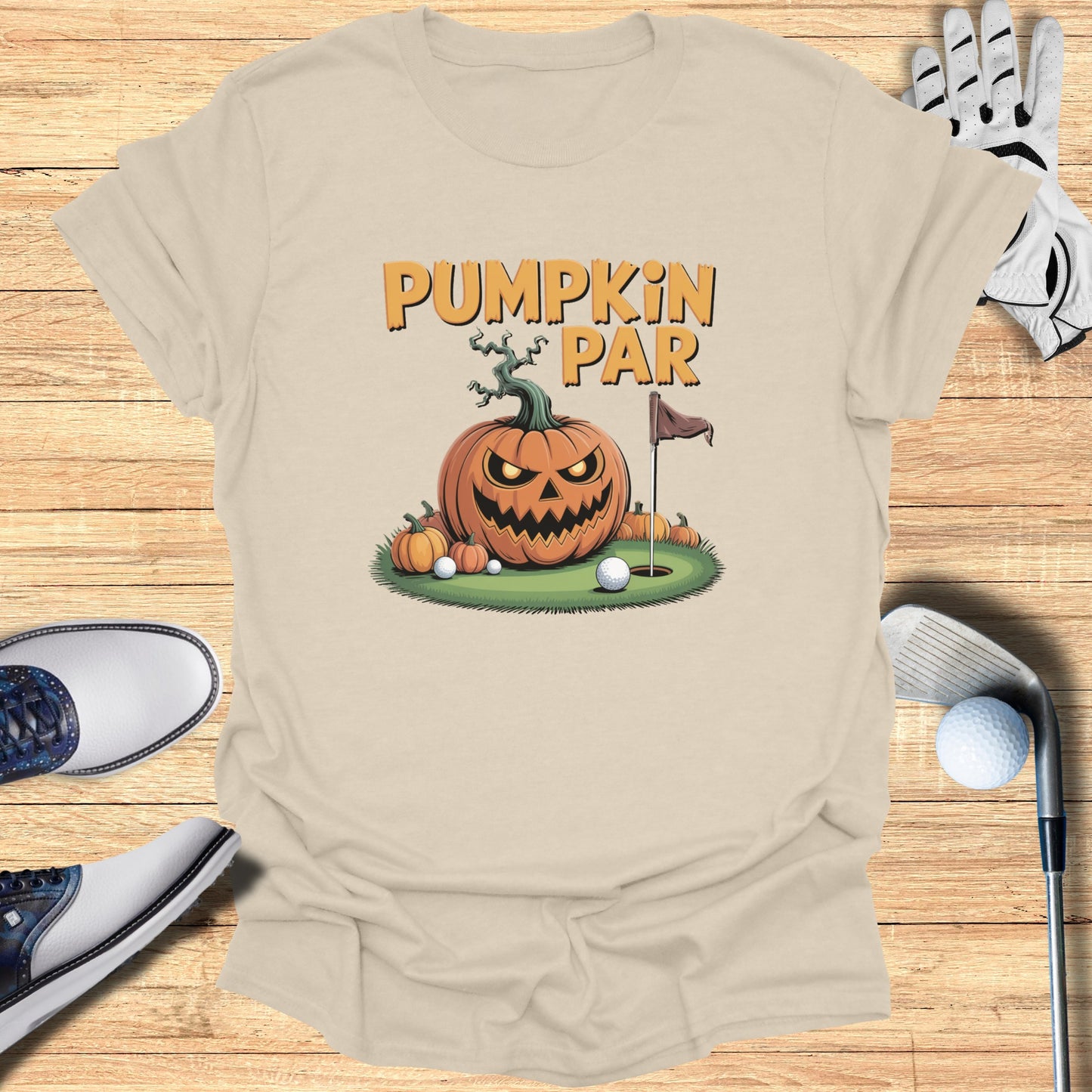 Pumpkin Par Golf Theme Halloween T-shirt product type