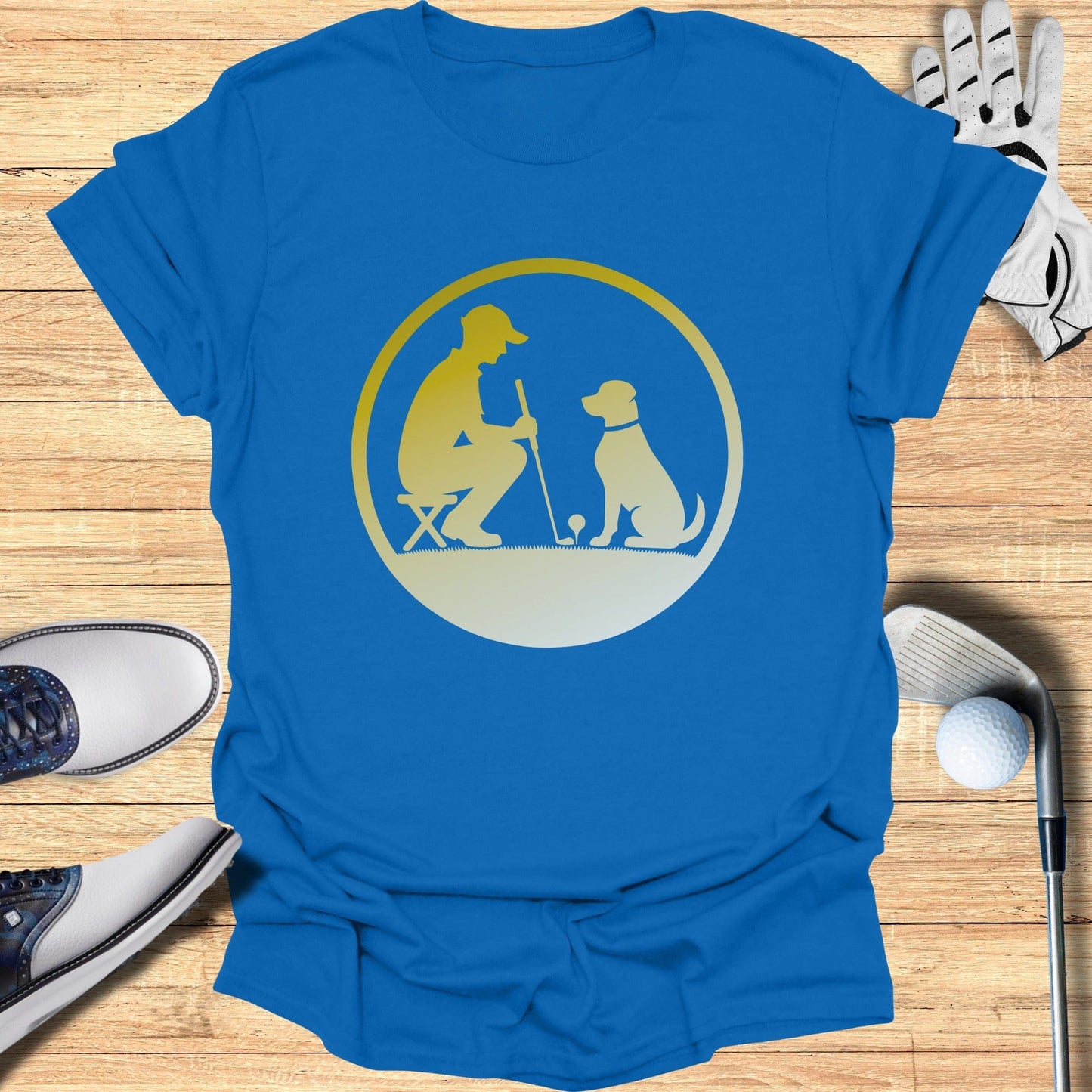 Golf Enthusiast and Dog Lover Graphic T-shirt