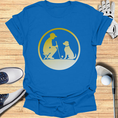 Golf Enthusiast and Dog Lover Graphic T-shirt