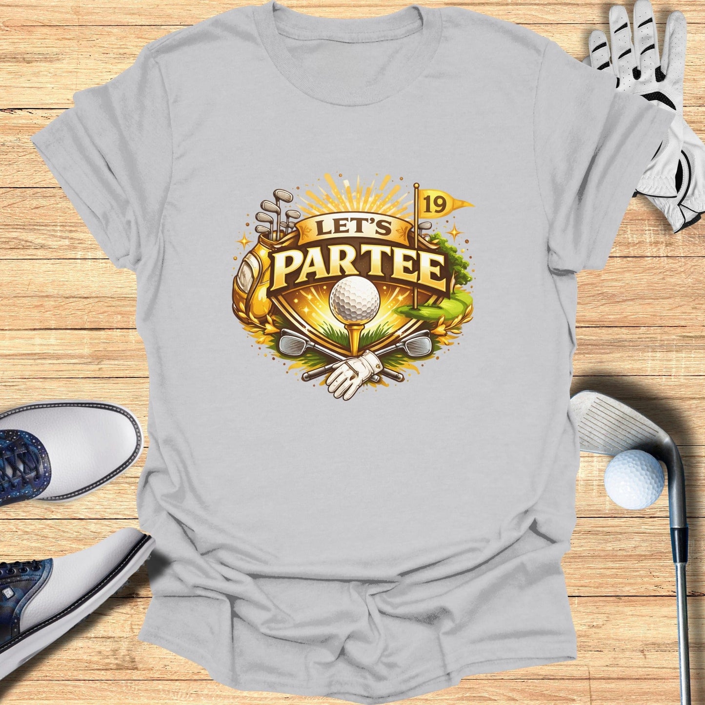 Let's Partee 19th Hole Golf Themed T-shirt