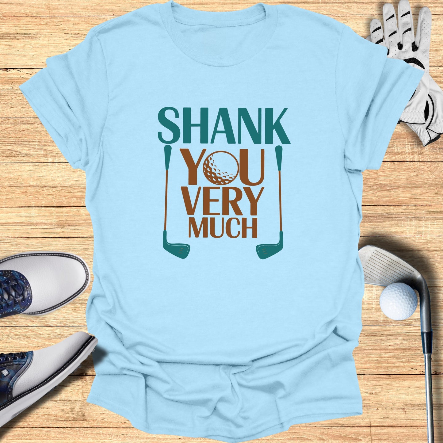 Funny Shank You Very Much Golf T-shirt product type
