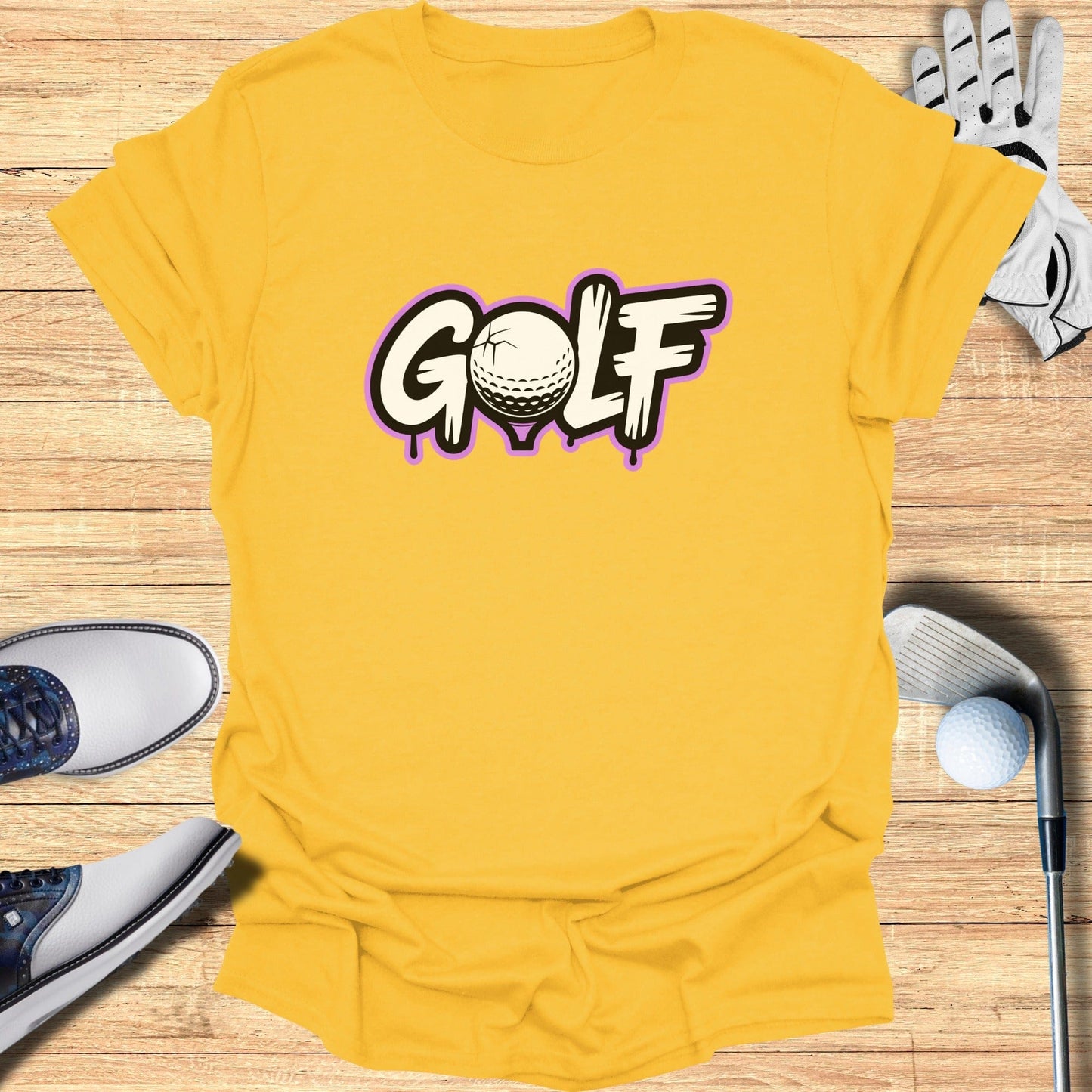 Unique Graphic Golf Print T-Shirt for Casual Wear