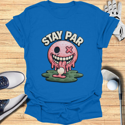 Stay Par Melting Golf Ball Graphic Tee