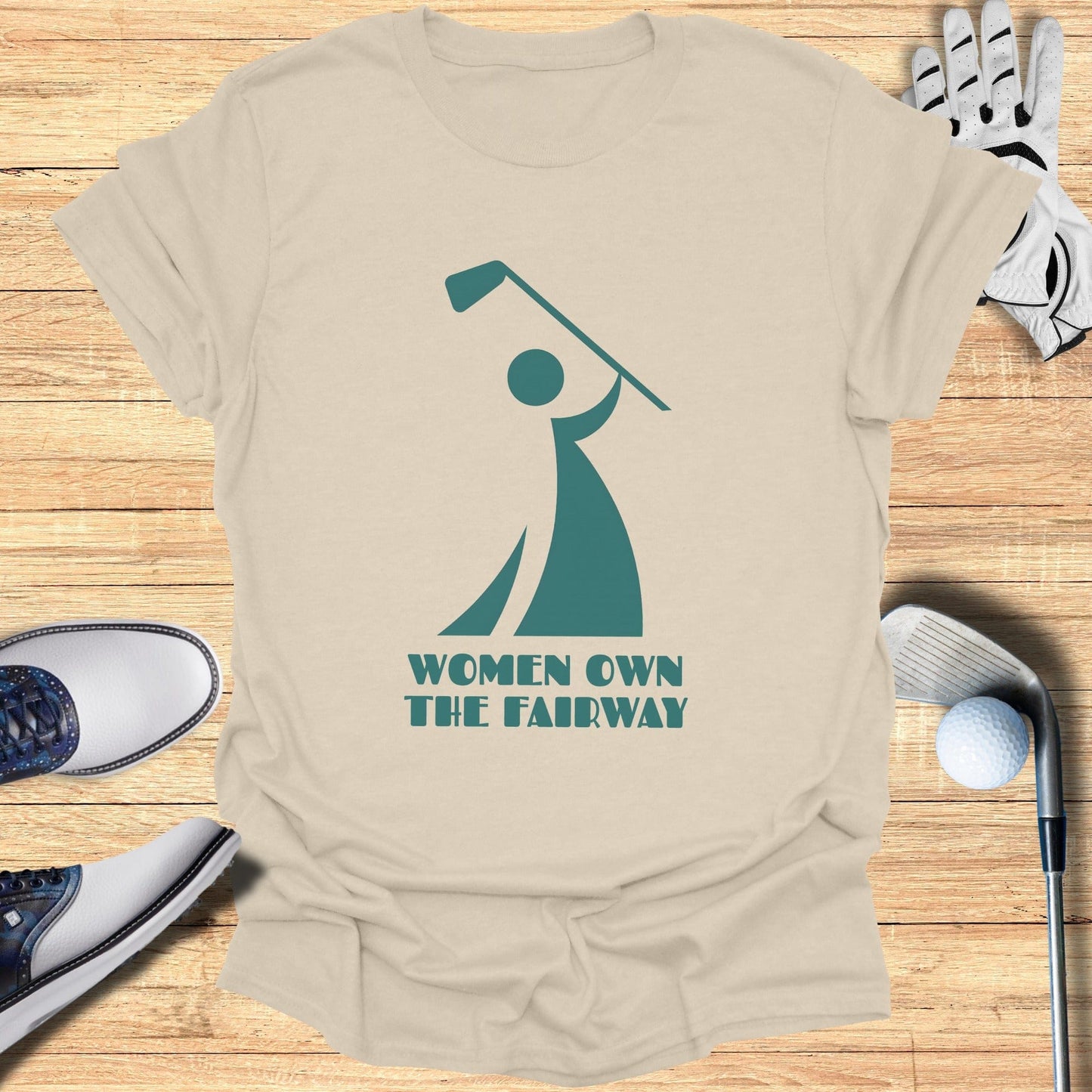 Women Own The Fairway Golf Themed T-shirt