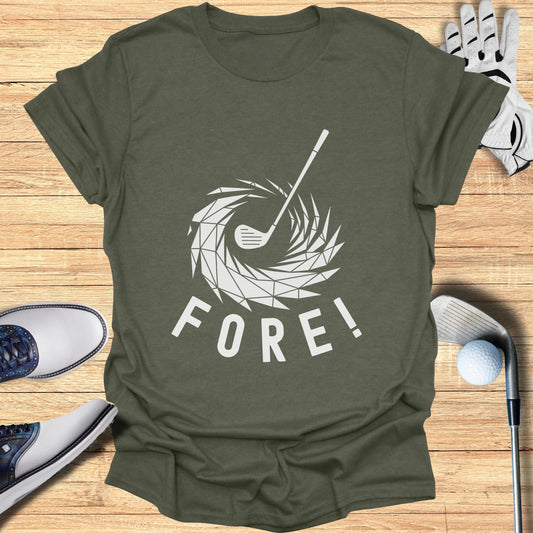 Geometric Golf Club Fore! Graphic Tee product