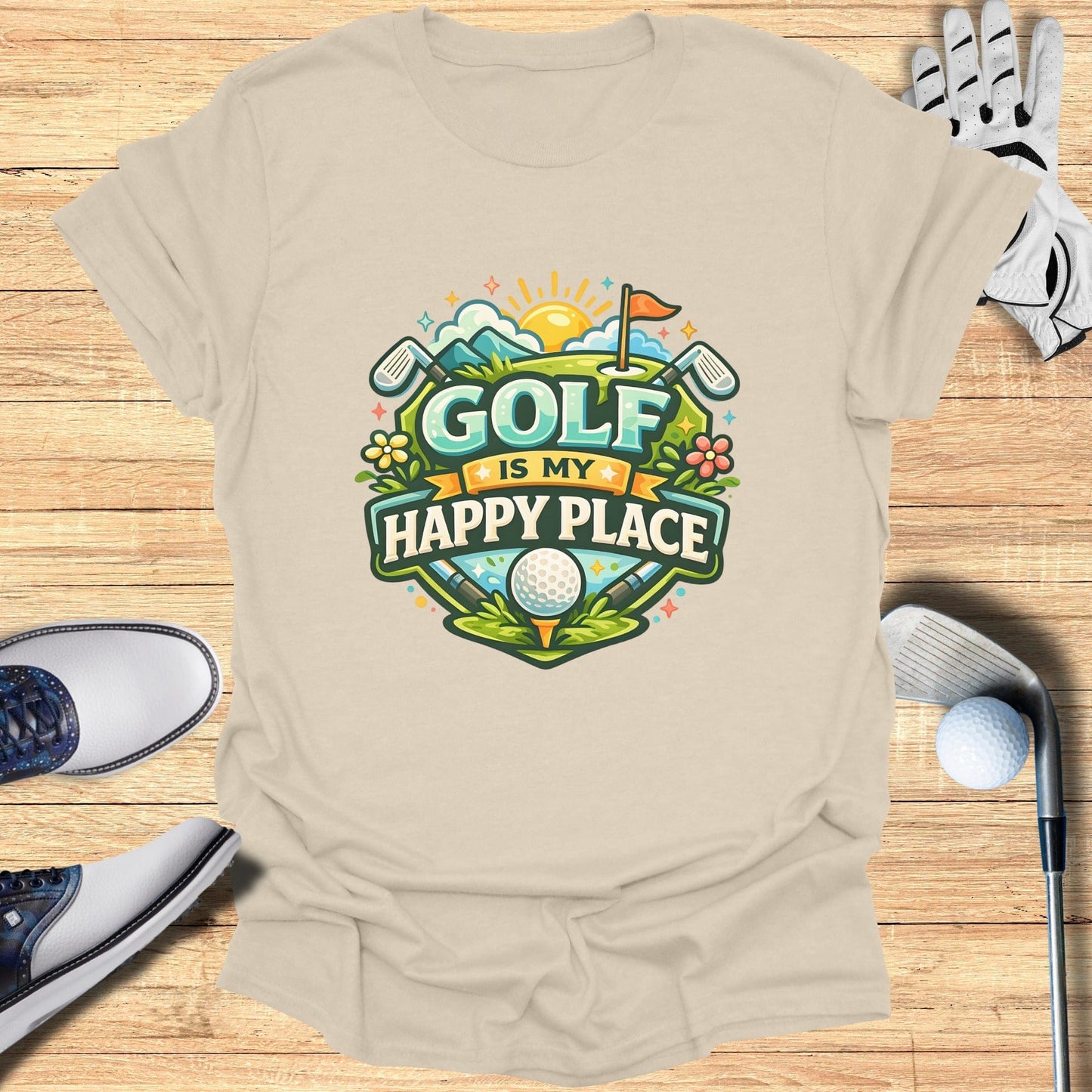Golf is My Happy Place Graphic T-Shirt