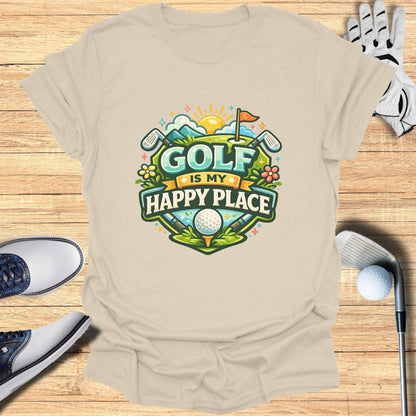 Golf is My Happy Place Graphic T-Shirt