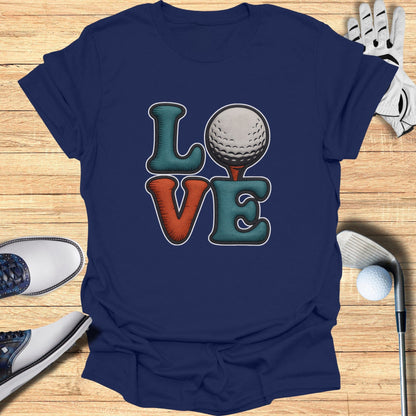 Love Golf Themed T-Shirt Perfect for Golfers