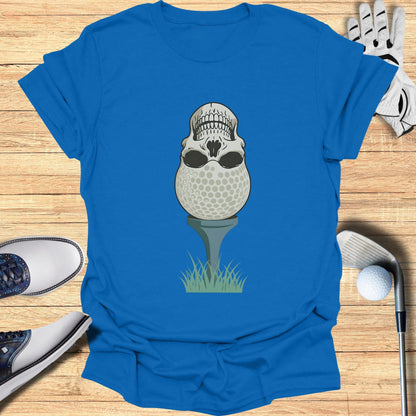 Unique Golf Skull Graphic Tee for Sports Fans